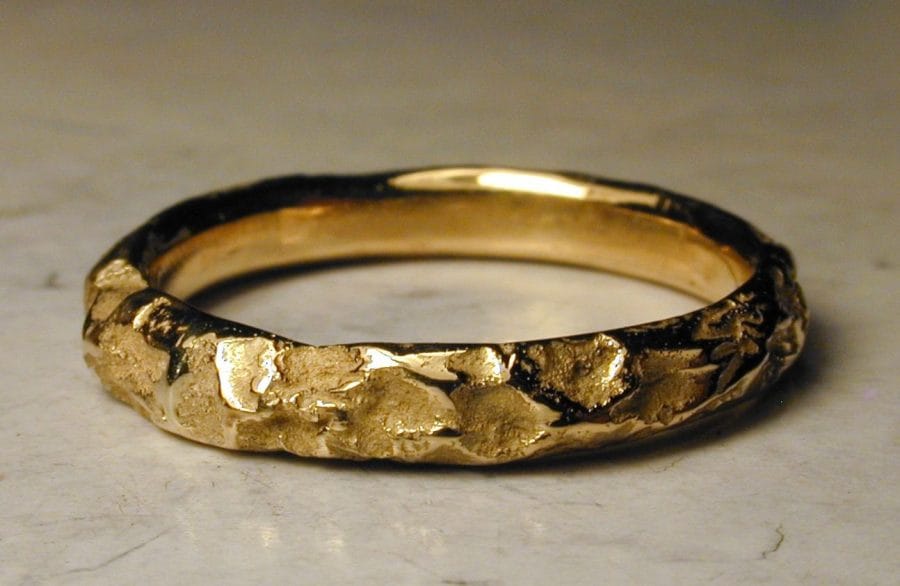 Alliance Compagnon du Soir - or jaune - Collection « Nos Inspirations : Feu » - Atelier du Soleil Fou