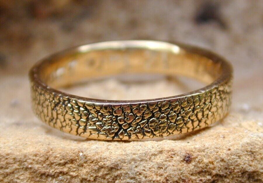 Alliance Voyage avec Toi - or jaune - Collection « Nos Inspirations : Texture » - Atelier du Soleil Fou